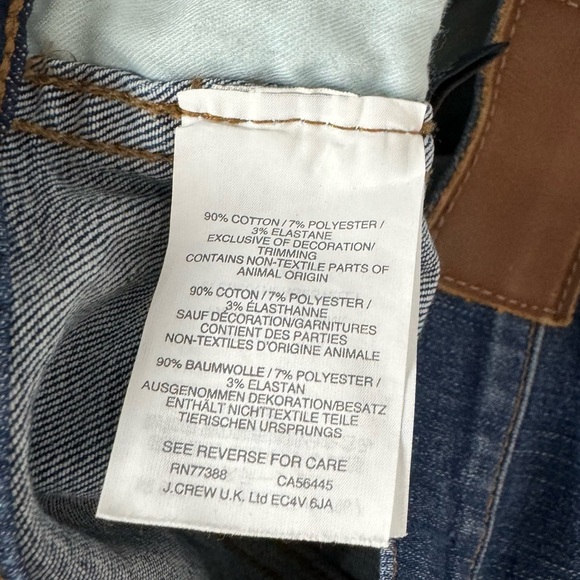 Madewell Jeans Denim 10" High Rise Skinny Drop Hem Rose Cliff Dark Blue Wash - Picture 6 of 9